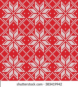 Christmas Sweater Design. Seamless Pattern