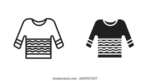 Christmas sweater icon Design Illustrations. editable web icons