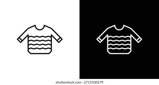 Concepto editable del icono del suéter de la Navidad. símbolos editables del movimiento del Vector