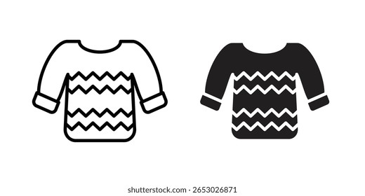 Christmas sweater icon Logo Design Vector Template Illustration