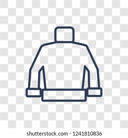 christmas sweater icon. Trendy linear christmas sweater logo concept on transparent background from Christmas collection