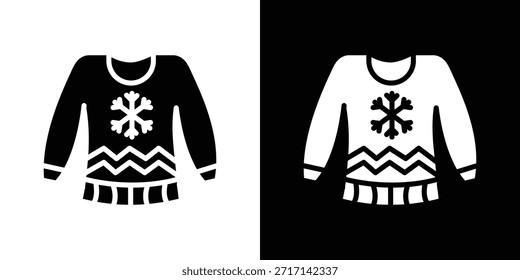 Vector de elemento de diseño de Vector de icono de suéter de Navidad eps 10