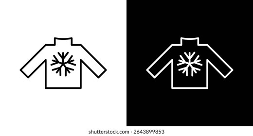 Christmas sweater icon vector simple element illustration editable
