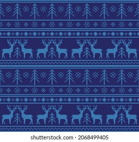 Ilustración de los patrones de tejido de suéter de Navidad 