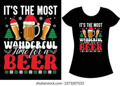 Christmas Sweater pattern graphics t shirt. Santa vector Christmas gift t shirt.