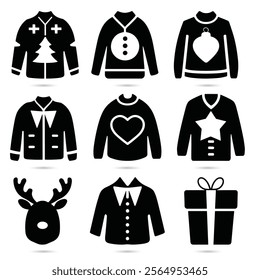 Christmas sweater vector. winter sweater. sweater icon