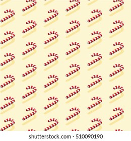 Christmas sweet candy cane seamless pattern background