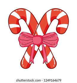 christmas sweet cane with bown