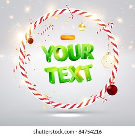 Christmas sweet cane frame