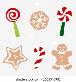 Christmas sweet and cookies - colorful