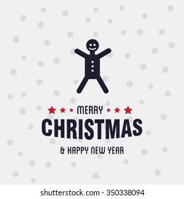 Christmas Sweets Candy decorative template Design, Christmas New Year Flat card illustration