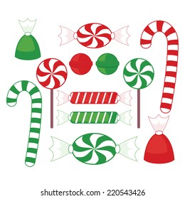 Christmas Sweets Clip Art Set.