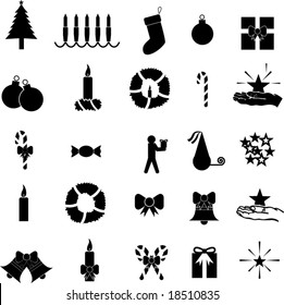 christmas symbol collection set 1