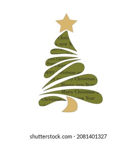 CHRISTMAS SYMBOL WITH DECORATED TREE