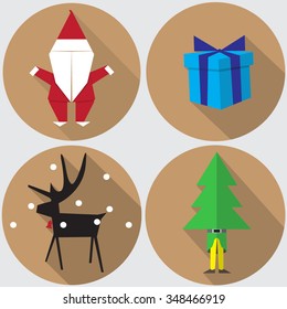 christmas symbol flat design