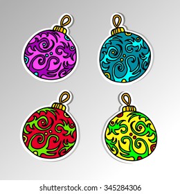 christmas symbol icon celebration vector holiday illustration