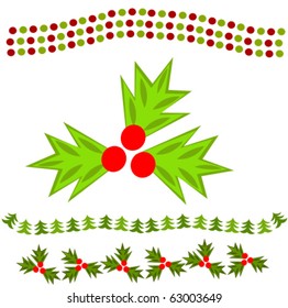 Christmas symbols as chains