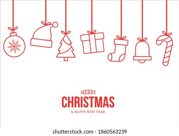 Christmas symbols for hang in tree