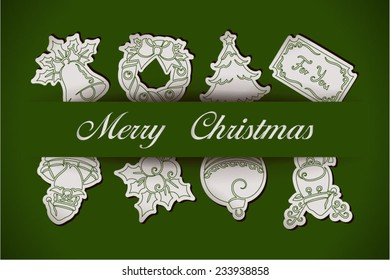 Christmas Symbols with paper band A