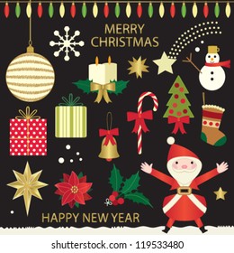Christmas symbols set