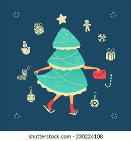 Christmas symbols set