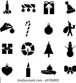 christmas symbols set