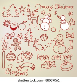 CHRISTMAS symbols / Sketches on paper
