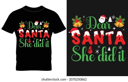 christmas, t shirt design 2021