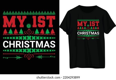 Christmas T -Shirt Design . 