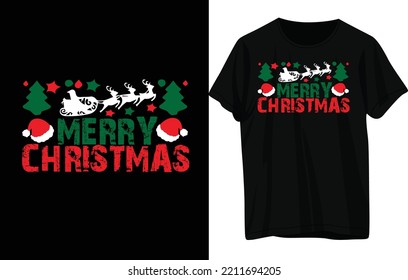 Christmas T- shirt Design .