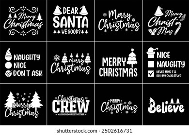 Christmas T Shirt Design Bundle