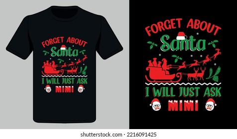 Weihnachts-T-Shirt-Design. Fröhliches Shirt-Design.