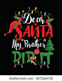  Christmas t shirt design and print template. Easy to editable, high quality file. 