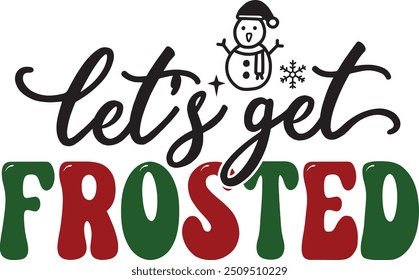 Christmas T shirt Design, Retro Christmas Design Template