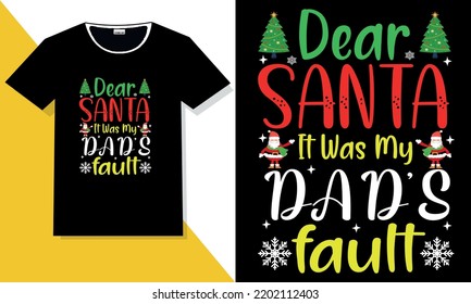 Christmas t shirt design or Christmas typography