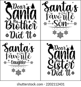 Christmas t shirt design or Christmas typography