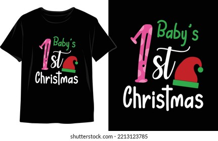 Christmas t shirt design. Christmas typography vector graphics