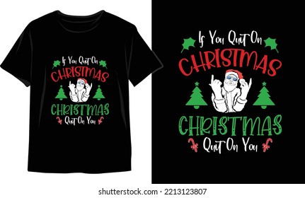 Christmas t shirt design. Christmas typography vector graphics
