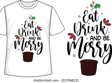 Christmas t shirt design. Typography Christmas t shirt design Vector Graphics 