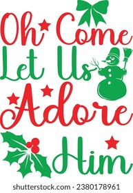 Christmas T -Shirt Design, Typography design, 