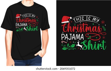Christmas t shirt design vector. Family is the greatest Christmas gift, quote design for t shirts, mugs, bags, stickers, backgrounds, posters and for different print items.