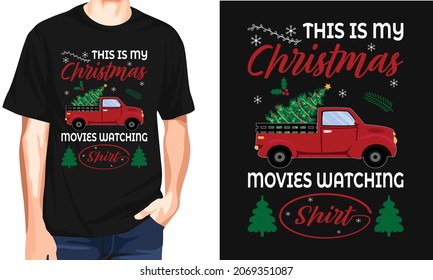 Christmas t shirt design vector. Family is the greatest Christmas gift, quote design for t shirts, mugs, bags, stickers, backgrounds, posters and for different print items.