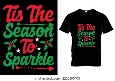 Christmas t- shirt design vector and typography templet