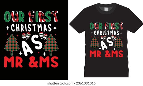 Christmas t shirt design vector element sweater 