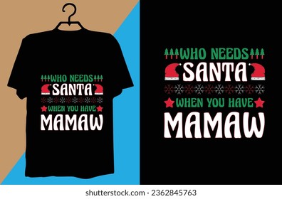 Christmas T shirt design vector