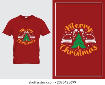 Christmas t shirt design vector Merry Christmas quotes