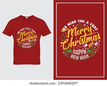 Christmas t shirt design vector Merry Christmas quotes