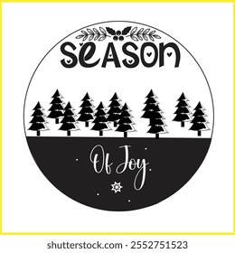 Christmas T shirt design vector