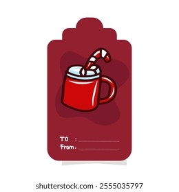 christmas tag element stock design 