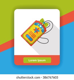 Christmas tag flat icon
